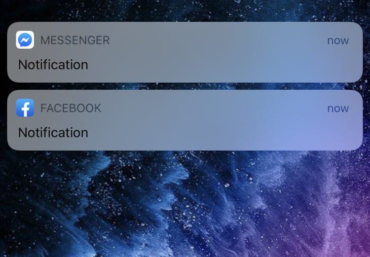 Facebook Push Notifications