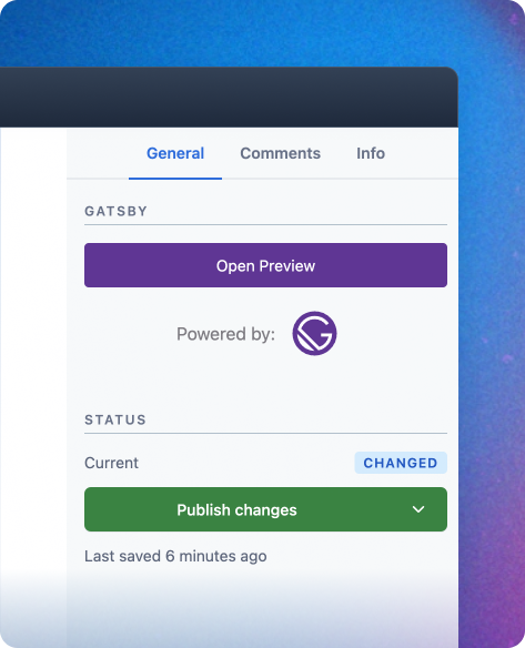 Gatsby Preview Button Contentful UI