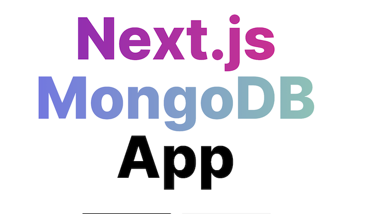 Next.js MongoGB App