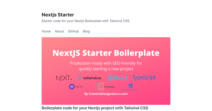 Nextjs Starter