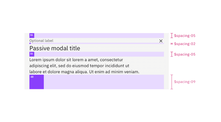 Spacing Tokens Example