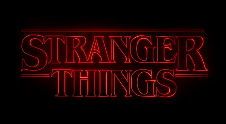 Stranger Things Logo Stroked Text