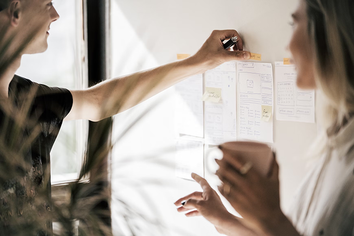 What Is Paper Prototyping Image Of People Writing On A Whiteboard