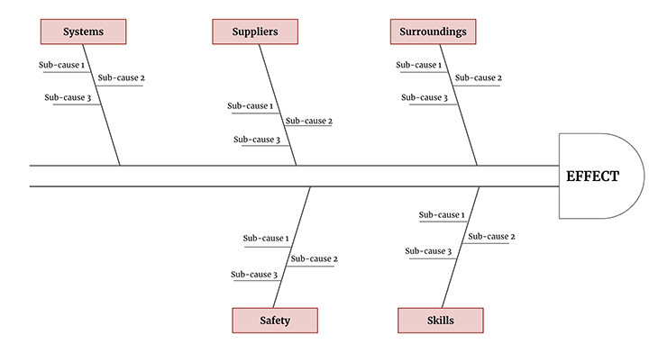 The 5 S's Fishbone Diagram