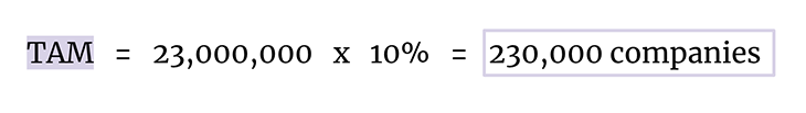 TAM Calculation Example