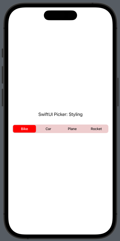 SwiftUI Picker New Styling