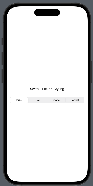 SwiftUI SegmentedControl Limitations Styling