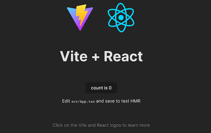 Vite React Application Preview Web Browser