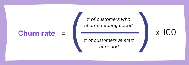 Formula To Calculate Churn Rate