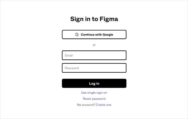 Figma Login Screen