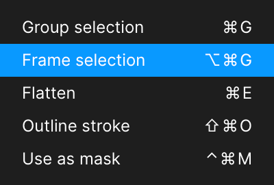 Frame Selection Option in Figma