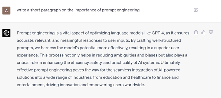 Prompt Engineering Question Without Prompt