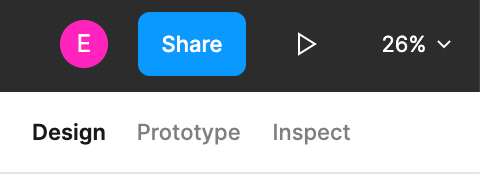 Selecting the Design Panel in Figma's Right Sidebar