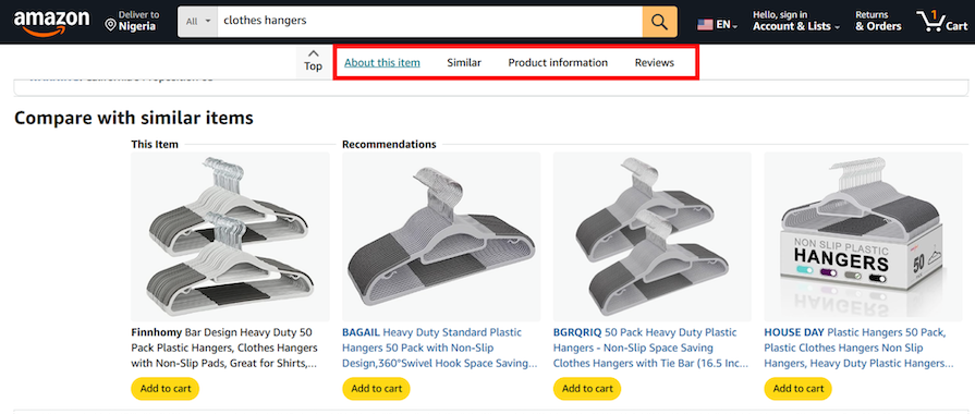 Progressive Disclosure Implementation Tip: Layering Content With Tabs And Scrolling. Example: Amazon Product Pages