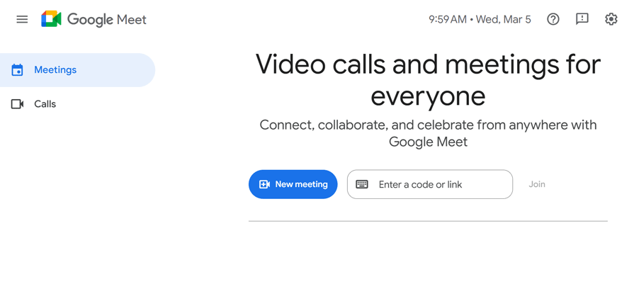 Progressive Enabling Example: Google Meet Joining Or Starting Meeting