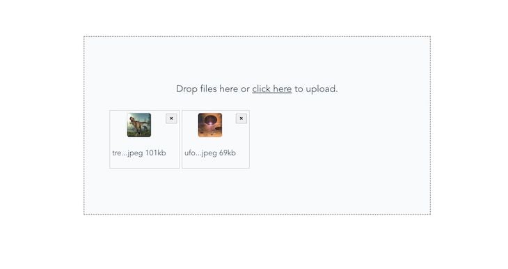 Show File Size Vue Advanced Dropzone