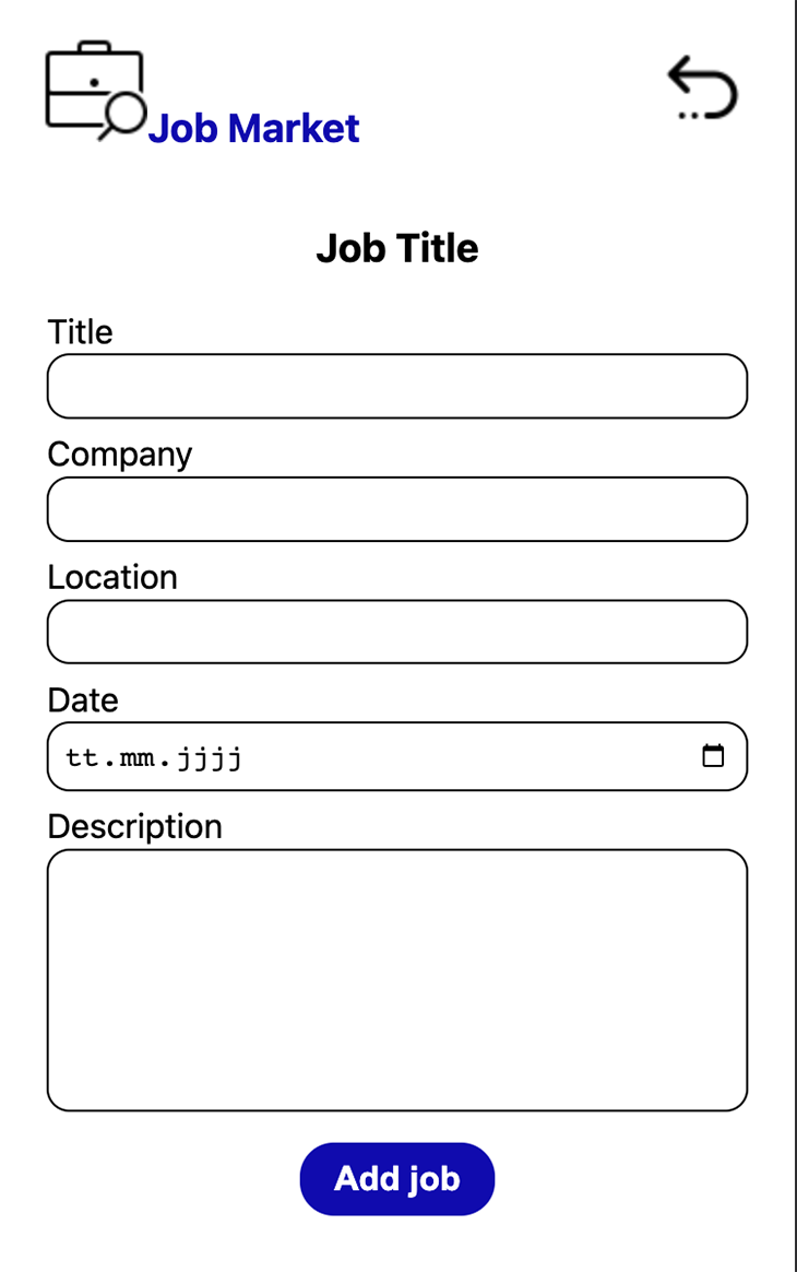 Add new jobs page