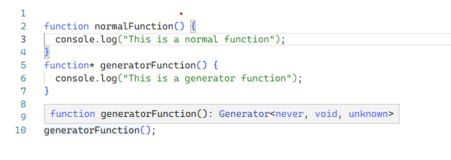 Calling Generator Fails Code Execution Example