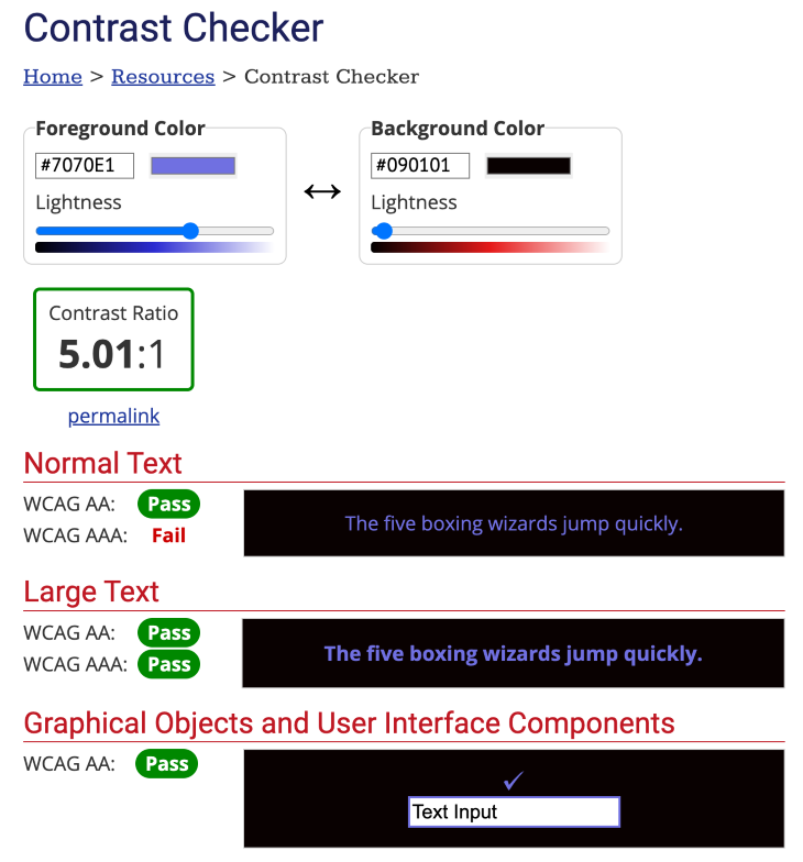 Contrast Checker