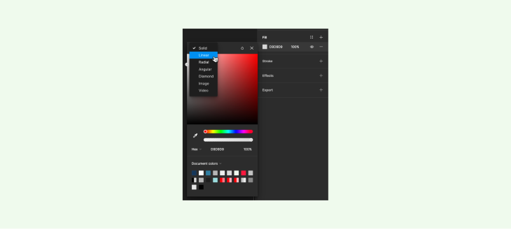 Defining Gradient Type