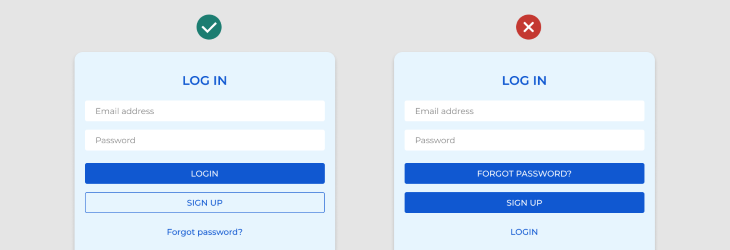 Log in Examples