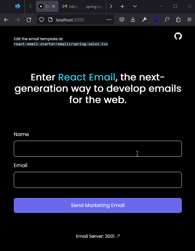 React Email Template Demo
