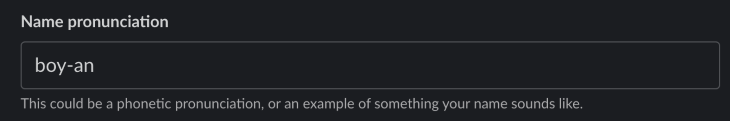 slack name pronunciation example of modern inclusive design