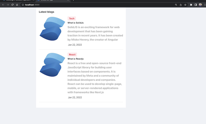 Build a full-stack CRUD app with SolidJS - LogRocket Blog