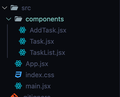 creating components src folder