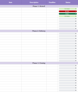 9 free project management templates (for Excel and Google Sheets ...