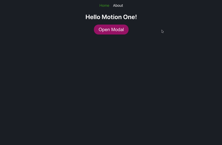 After we open the modal, it appears rotated by 15 degrees