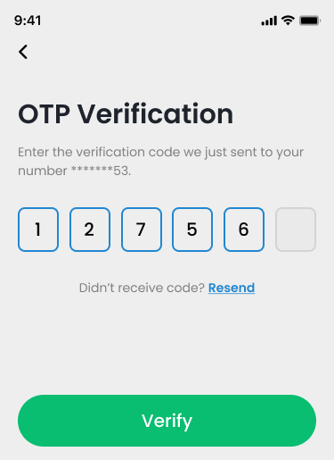 Sample Product Screen 2FA