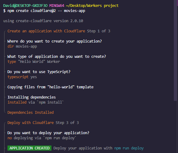 Setting Up Cloudflare Workers Project Wrangler