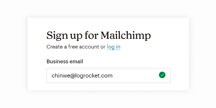 Sign-up for Mailchimp Green