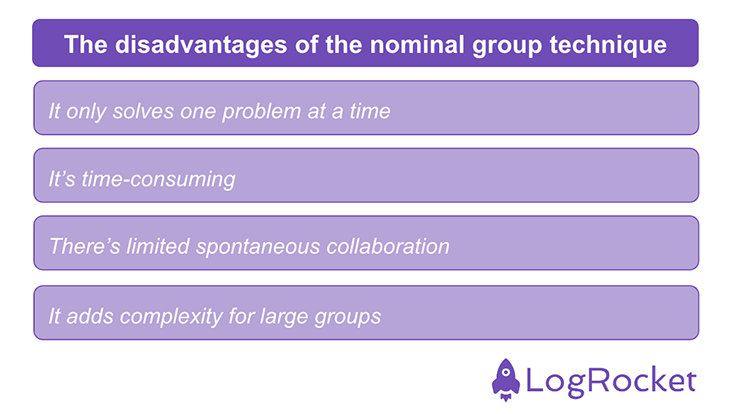 Disadvantages Of The Nominal Group Technique
