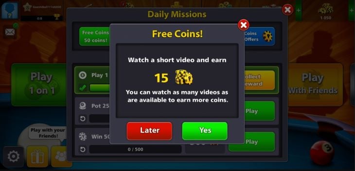 Free Coins Ad