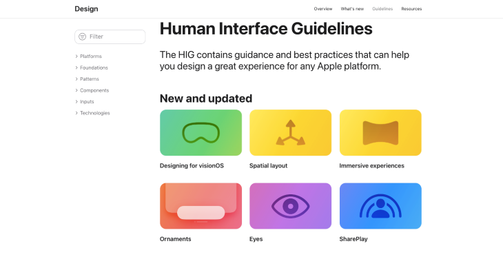 Human Interface Guidelines