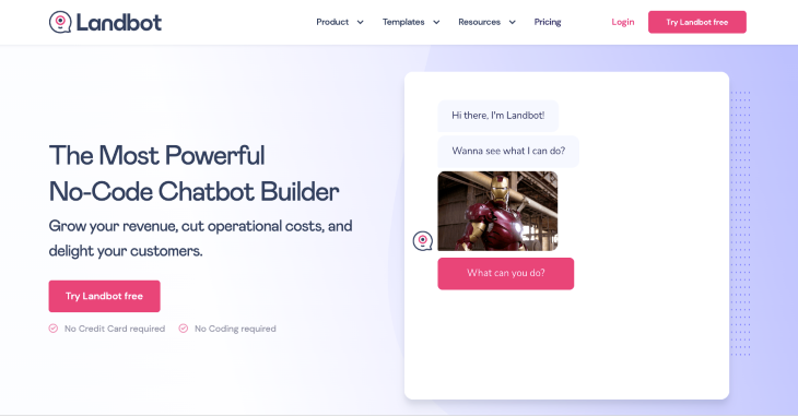 Landbot Landing Page