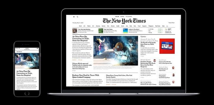 NYT Mobile vs Laptop