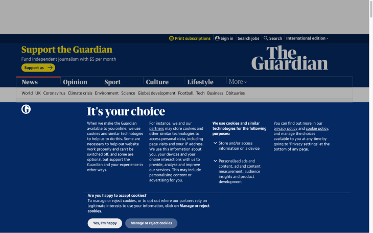 The Guardian Cookies Agreement