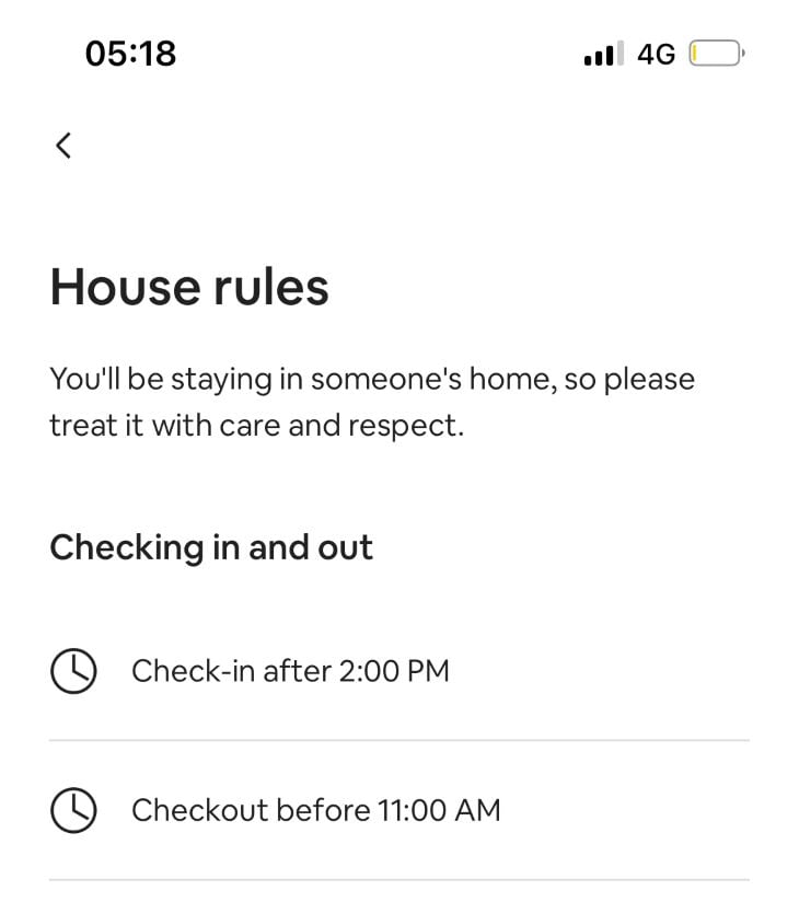 Time Symbol on Airbnb