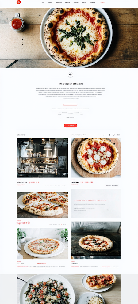 Example Output For Prompt Describing Pizzeria Website