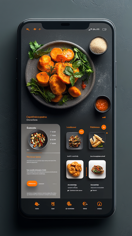 Example Using Midjourney To Generate Mobile App UI Inspiration