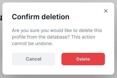 Confirm Deletion