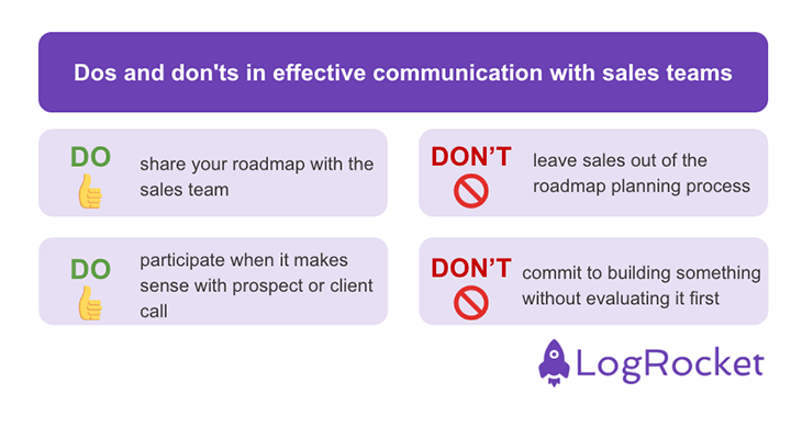 Dos And Donts Communication With Sales Teams