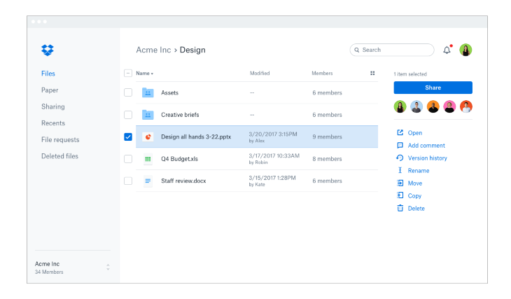 Dropbox Design