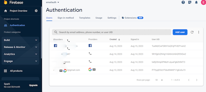 Facebook Authentication Login Recorded