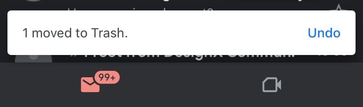 Gmail Undo Trash