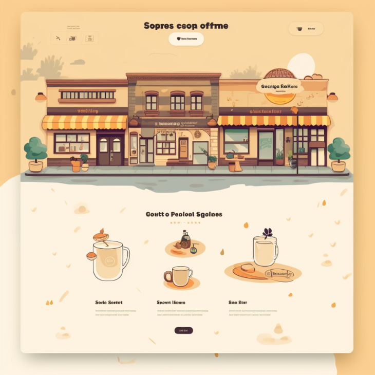 Illustrated Coffee Shop Example