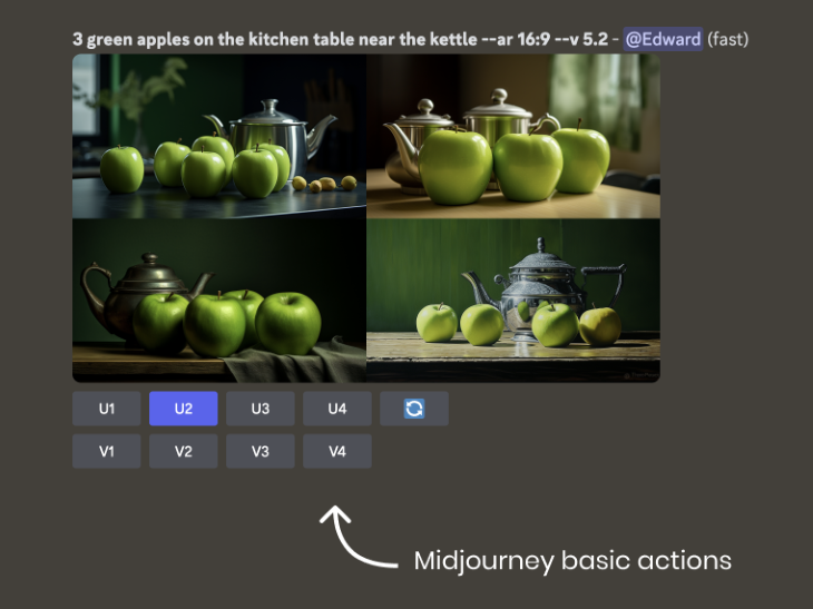 Midjourney Basic Actions